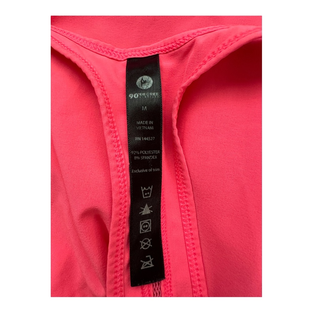 90 Degree by Reflex Pink Sleeveless Racerback Athletic Tank Top Size Medium - Picture 3 of 4